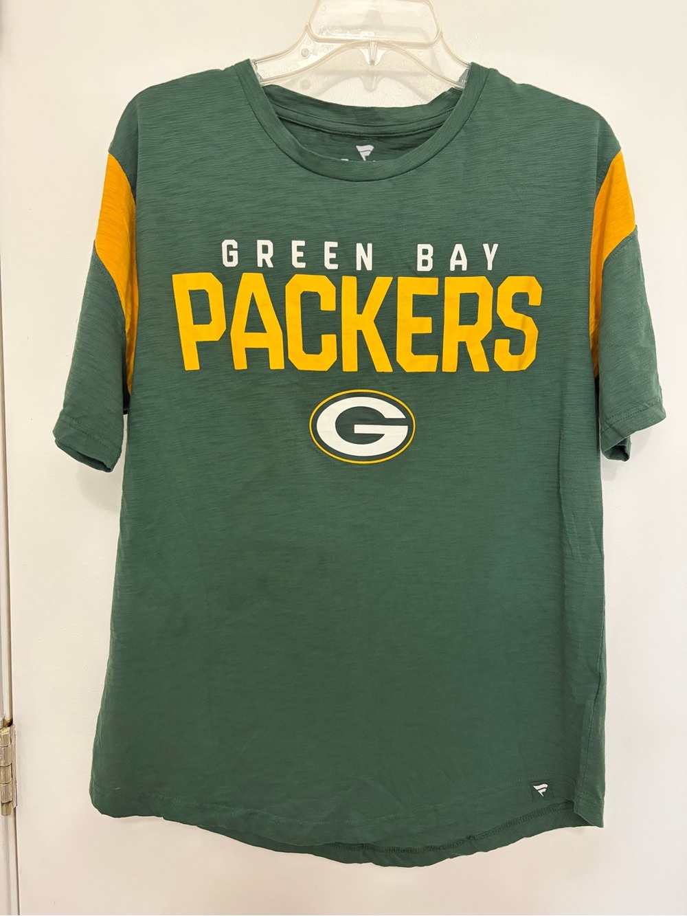 Fanatics Green Bay Packers Short Sleeve Tee in Green and Yellow